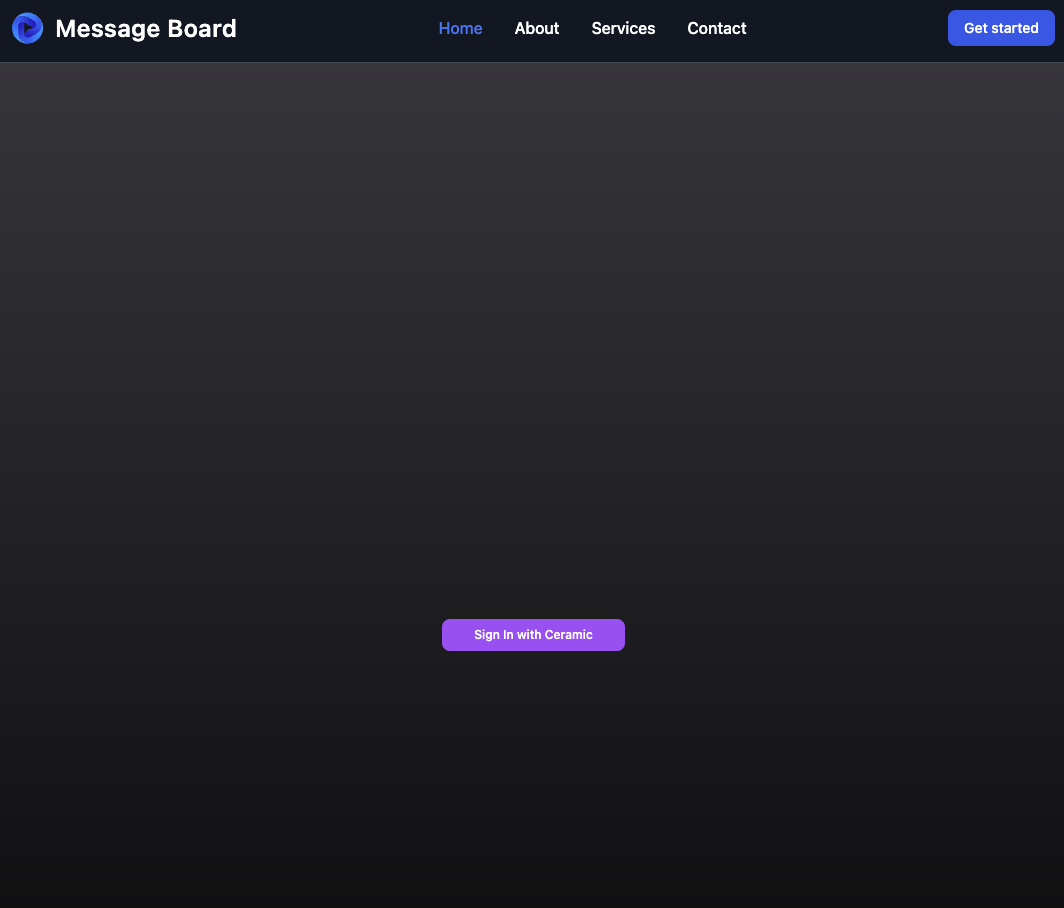 sign in with Ceramic